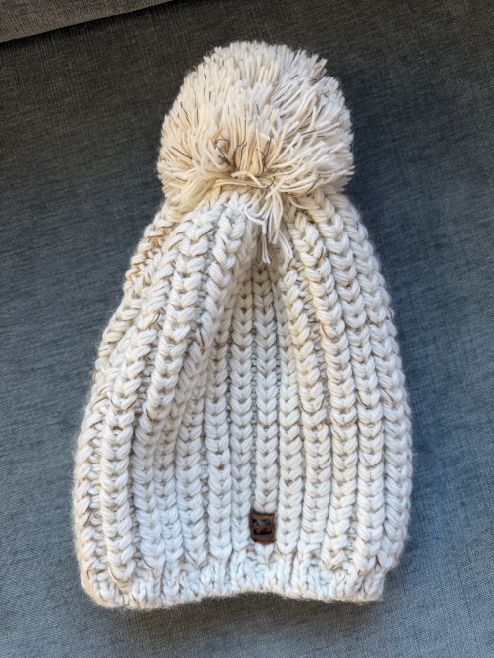 Billabong Pom Beanie in Cream